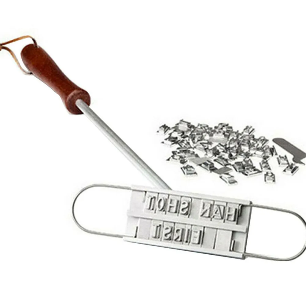 hot sale printed barbecue wooden handle stamp grill meat diy steak branding iron tool bbq kitchen dropshipping free global shipping