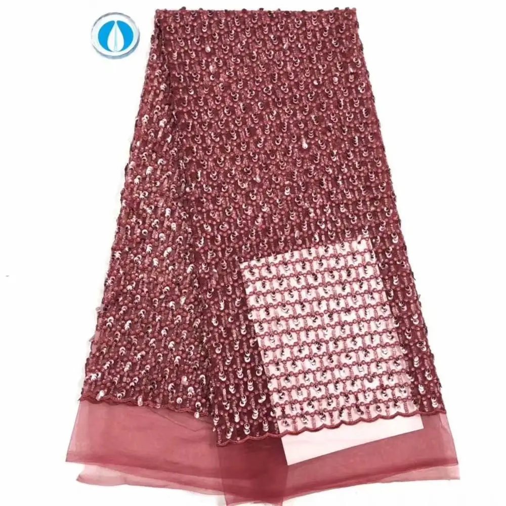 Зеленое Африканское парчовое кружево высокого качества жаккардовое нигерийское