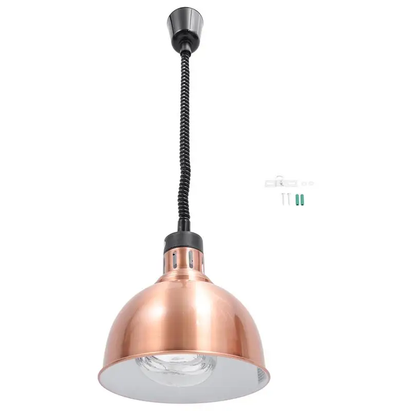 

1 Set Exquisite Telescopic Heat Lamp Telescopic Chandelier Food Warmer Lamp (Bronze)