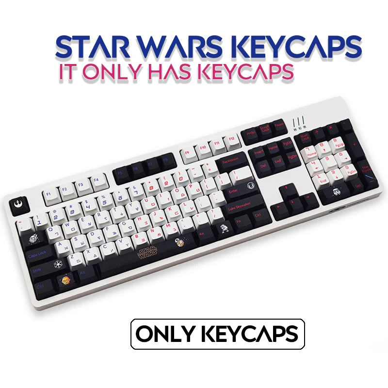 

PBT Keycap 117 Keys OEM profile DYE-Sublimation Personalized Keycaps Suitable For Cherry MX Switch Mechanical Keyboard