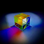 Кубический стеклянный 50*50*50 мм1,96*1,96*1,96 дюйма Цветовая Призма K9 Оптический куб для фотографии 6-сторонсветильник Радужная стеклянная призма большого размера