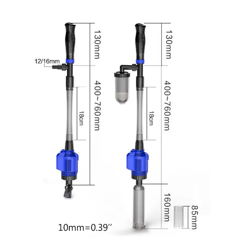 

Automatic Gravel Cleaner Electric Aquarium Water Cleaner for Medium Large Tank