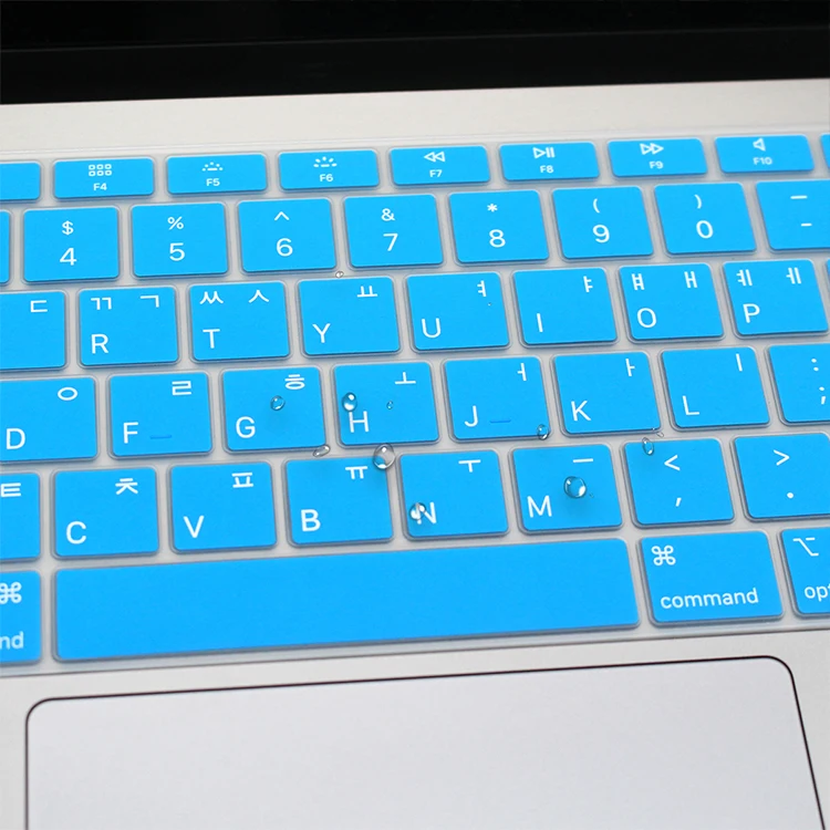 Silicone Laptop Korean Keyboard Cover Skin for MacBook Newest Air 13" Release A1932 with Retina Display