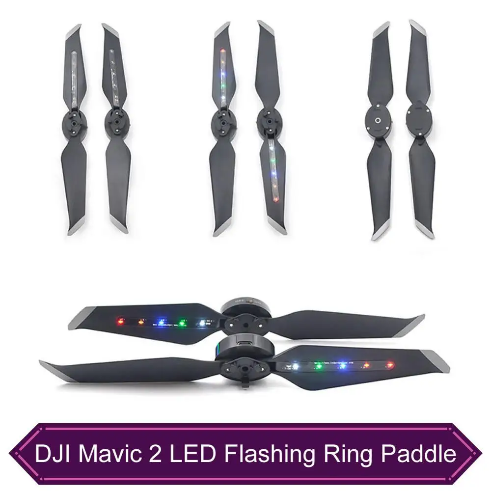 DJI MAVIC2 светодиодная подсветка весло RC Квадрокоптер зарядка шумоподавление