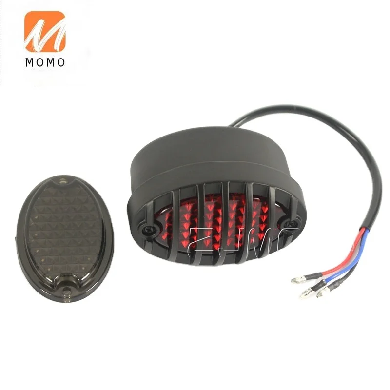 

Функциональный мотоциклетный светодиодный стоп-сигнал, черный ходовой фонарь для кафе-рейсеры светильник ка номерного знака