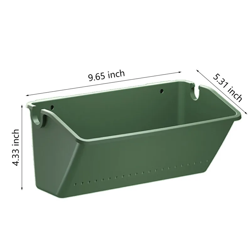 VOGVIGO прямоугольный горшок для растений Сад Балкон открытый контейнер зеленый