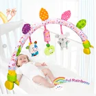 Детские подвесные погремушки на возраст 0-12 месяцев, Мультяшные зажимы для кровати, коляски, кроссовки, игрушки, BB устройство, кольцо, колокольчики, плюшевые заводные куклы