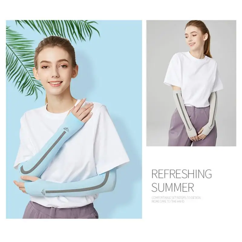 

Unisex Cooling Arm Sleeves Sports Sleeve Sun UV Hand Cover Cooling Warmer Running Fishing Cycling Sun Protection Arm Warmers