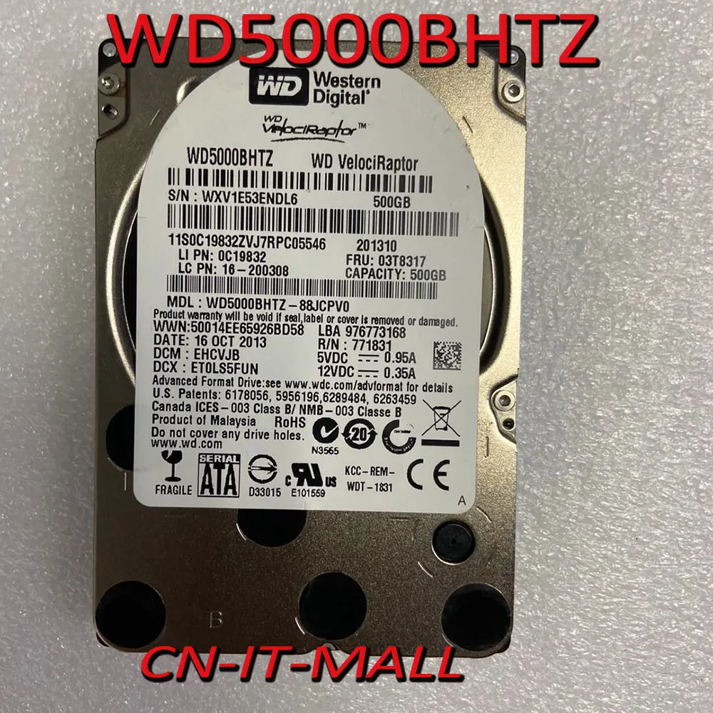 

2.5 Velociraptor WD5000BHTZ 500GB SATA 10000RPM 64MB 6Gbps SATA 2.5" Hard Drive