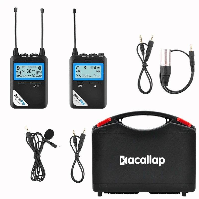 

Kacallap Lavalier Wireless Microphone Vlog Microphone Camera Microphone Recording Interview One Drag One