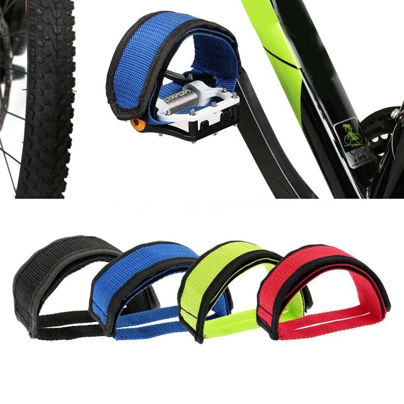 

1Pair Bike harness foot strap Bicycle Soft Fixed Gear Pedal Band Feet Set Pedal Straps Bicycle Foot Straps Children Kids