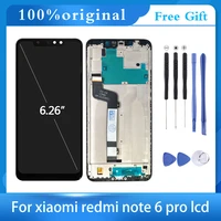 6 26 original lcdframe for xiaomi redmi note 6 pro lcd display screen replacement for redmi note 6 pro lcd screen