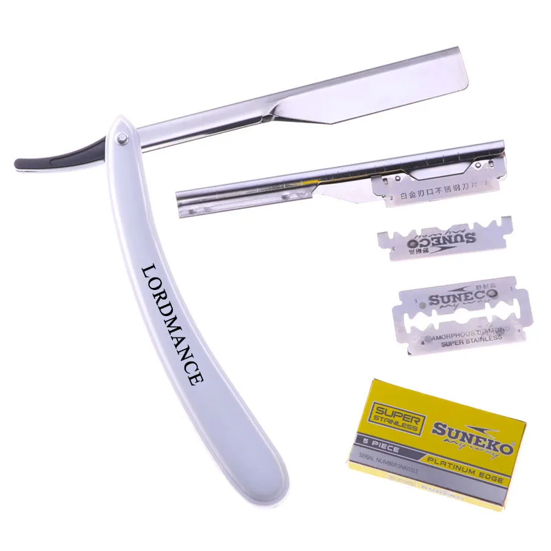 Бритвы SUNEKO мужские с прямыми лезвиями складной нож для бритья инструменты