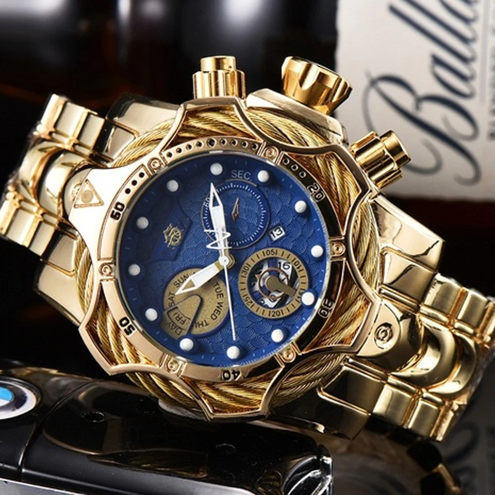 

2021 Hot Undefeated Sale Classic Men Watch Quartz 52mm Luminous Invincible Luxury Watch Invicto Reloj De Hombre For Dropshipping