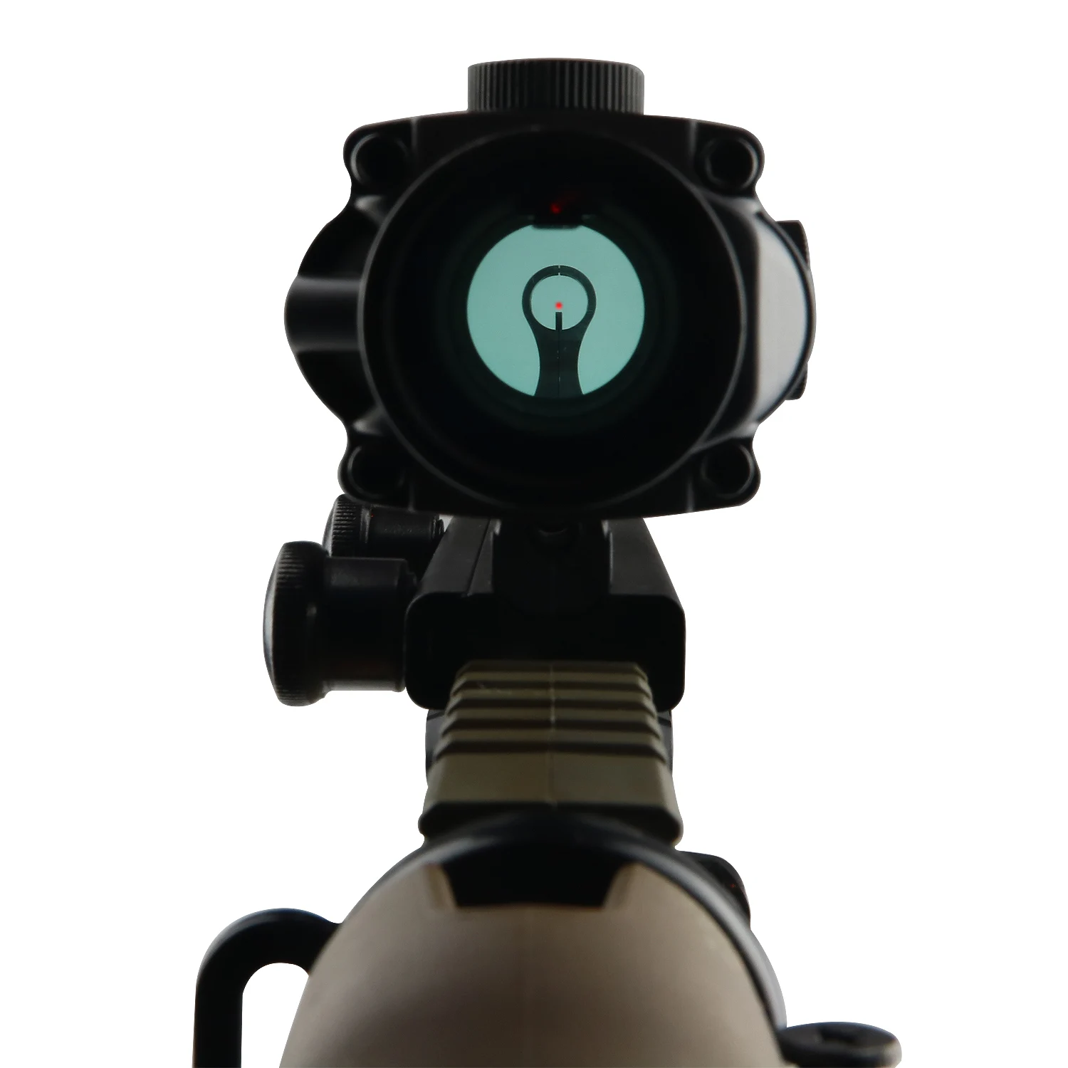 

4x32 Range Red Dot Sight 4X Lens Reflex Scope 20mm Red Chevron Glass Etching Mask True Fiber Optic Lens Hunting Gun Accessories