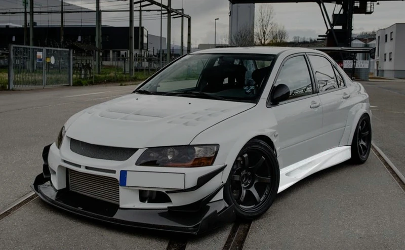 Для Mitsubishi Evolution EVO 8 9 VTX Cyber Evo стиль стекловолокно боковая юбка FRP стекловолокно дверь шаг крышка комплект дрейф гоночная часть