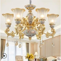 european living room luxurious atmospheric resin chandelier simple european villa dining room light luxury bedroom lamp
