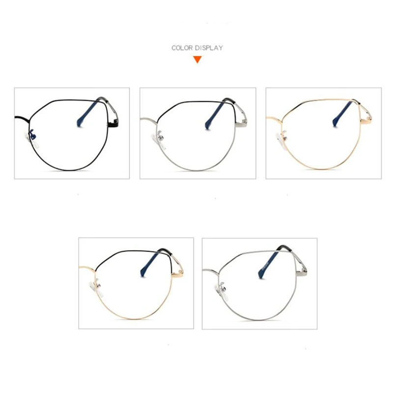 Нержавеющая сталь оптические очки в оправе &quotкошачий глаз&quot Для женщин