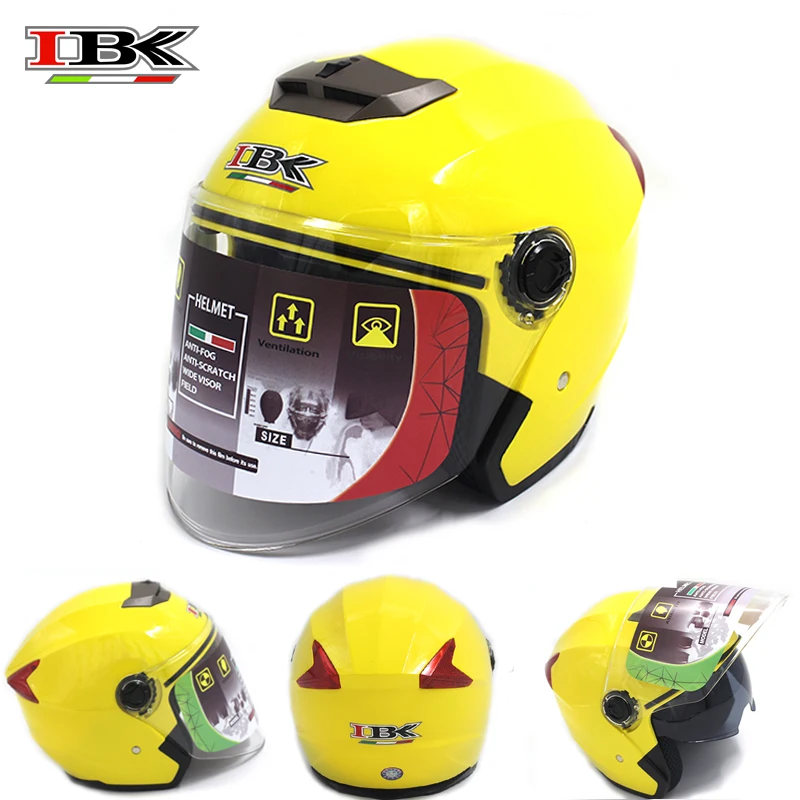 IBK Электрический велосипед защитные шлемы Мотоцикл Скутер двойной козырек