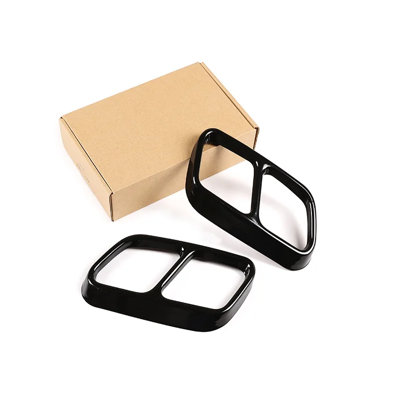 Глушитель выхлопной трубы для Mercedes-Benz CLS 2012-17 из нержавеющей стали ярко-черный