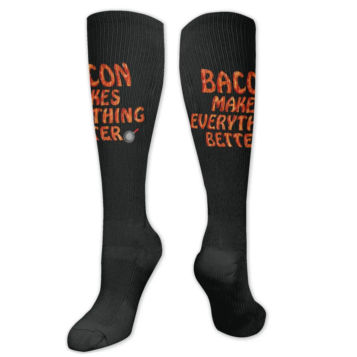 

Бекон делает все лучше Компрессионные носки для женщин и мужчин, широкая длина икры для медсестер, бегущих атлетиков