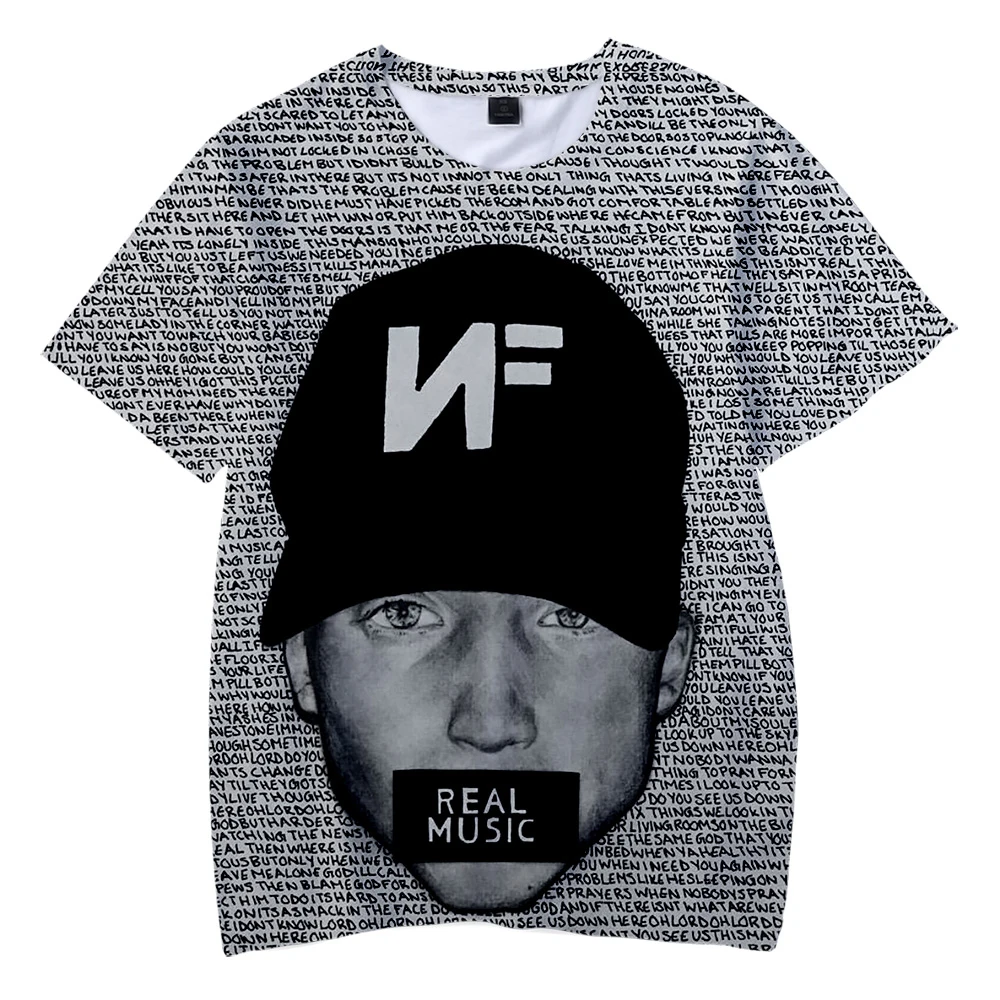 Раппер Nathan John Feuerstein новая детская одежда с 3d принтом альбом NF футболка короткими