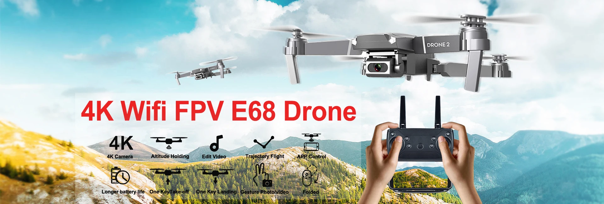 HJ14W 1080P Дрон FPV HD камера wifi передача в реальном времени RC Квадрокоптер 3 режима скорости Onekey возврат RC Дрон мини складной Дрон