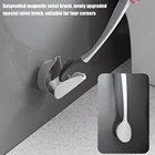 Новый силиконовый держатель для туалетной щетки, настенный набор для туалетной щетки для ванной комнаты, набор для уборки углов, инструменты для уборки туалета