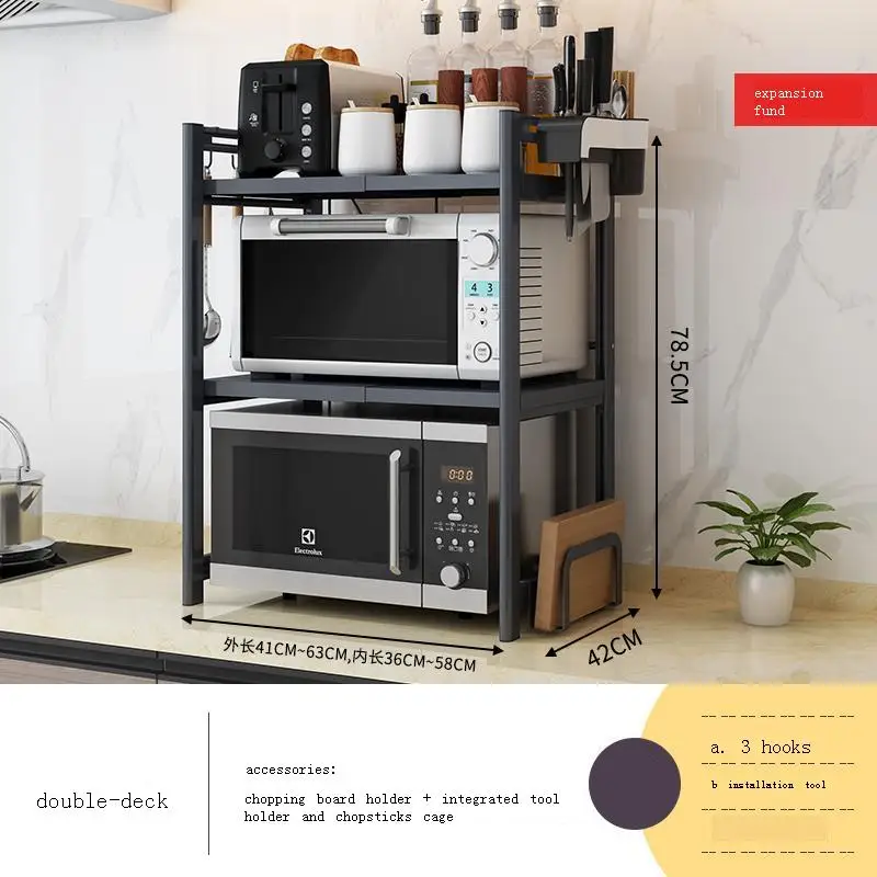 Especias Dish Drainer Organization Scolapiatti Adjustable Microwave Shelf Cuisine Cocina Organizador Kitchen Storage Rack Holder | Дом и сад