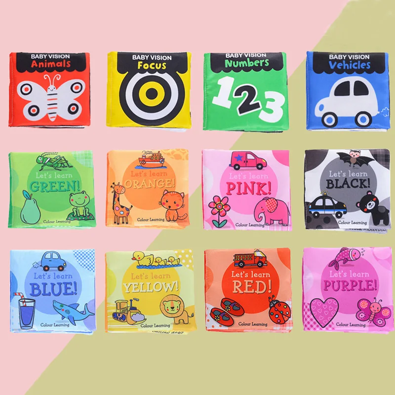 

Coolplay тканевые книги, мягкие детские книги, детская Тихая книга, детская книга, детские игрушки-погремушки 0-12 месяцев