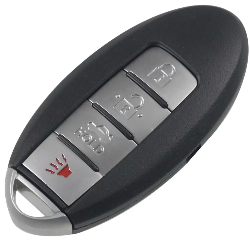 4 Buttons Jingyuqin пульт дистанционного управления смарт-ключ оболочка для Nissan Sentra Versa Teana Fod 3 4 кнопки Автозапуск ключа чехол - Number of Buttons: 4 Buttons
