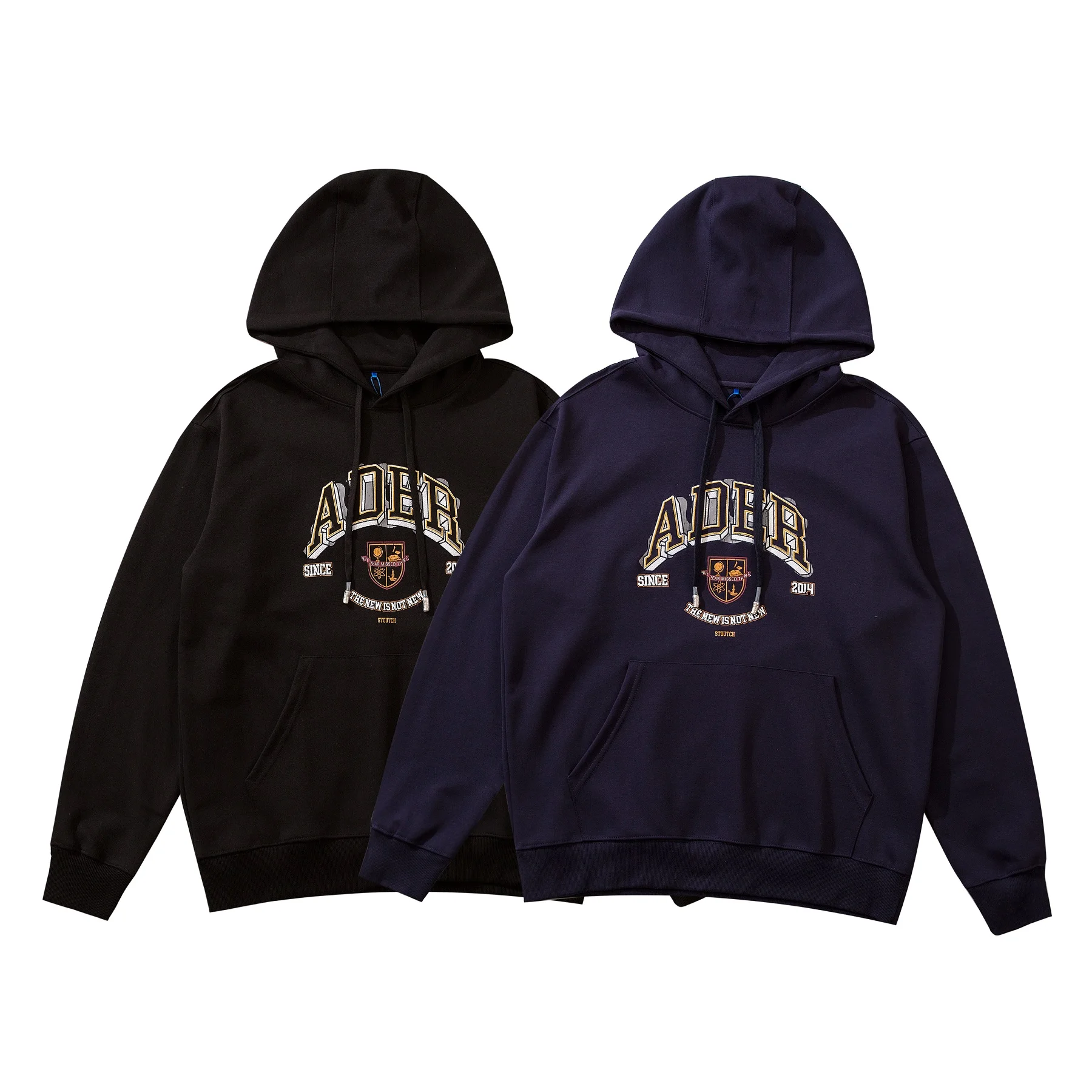 

ADER ERROR Hoodie Men Women Autumn/Winter College Wind Badge Hooded Overlapping Fragment Letter Embroidered Sweater