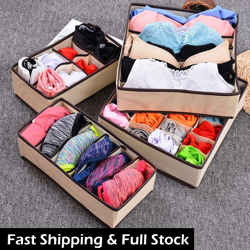 Нетканый органайзер для шарфов носков и бюстгальтеров ящик хранения Органайзеры