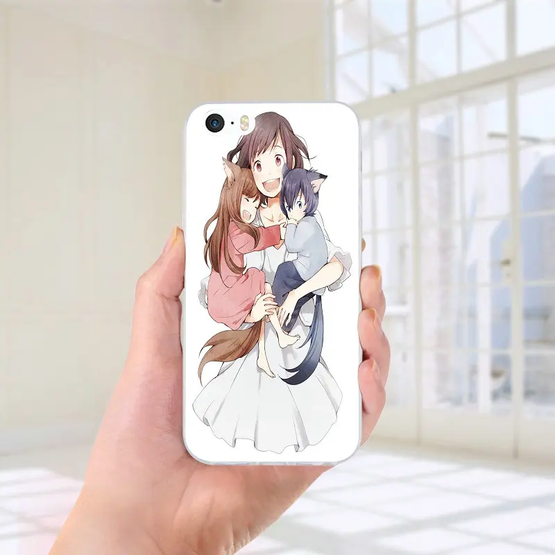 Детские мягкие силиконовые чехлы из ТПУ с изображением волка Yuki для iPhone 7 Plus 6 6S 6s 5