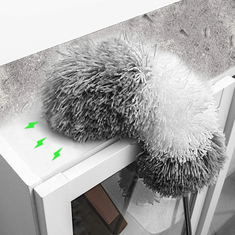 

Microfiber Duster for Cleaning, Reusable&Bendabl&Washable Duster for Cobwebs,Ceiling Fan,Blinds,Furniture,Cars