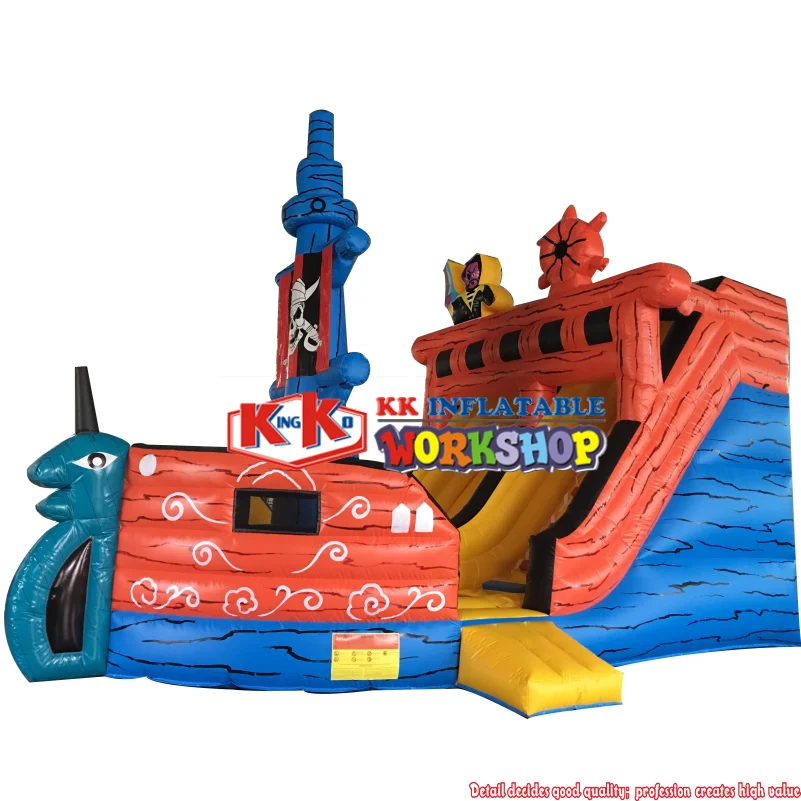Сосуд лодка надувная горка уличная игровая площадка пиратский батут корабль для