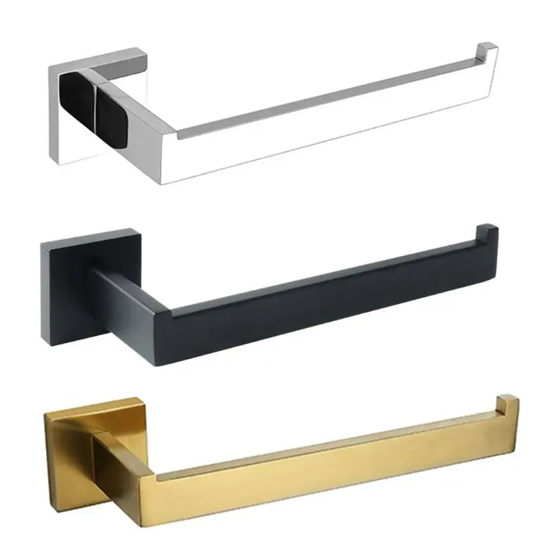 

New Bathroom Towel Ring/Rack Towel Holder Wall Mount SUS 304 Stainless Steel Black/Gold/Silver 63HF