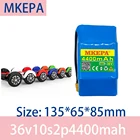 MKEPA 100% Новый оригинальный 36 В 4400 Ач литиевый аккумулятор 10s2p 36 В комплект литий-ионный батарей 42 в мАч скутер твист батарея