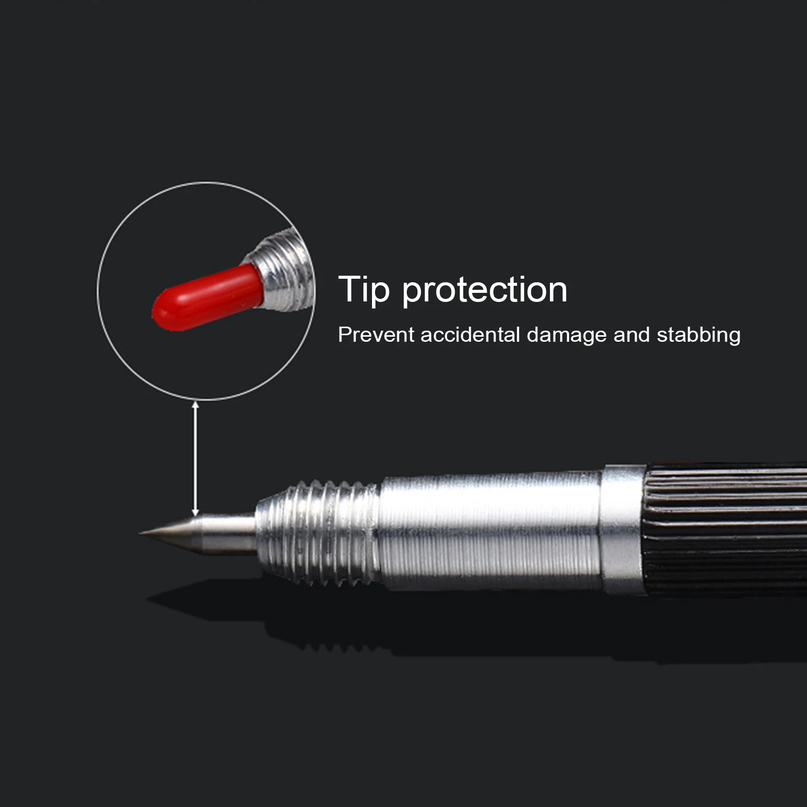 Гравировальная ручка из сплава с двумя головками Портативный прочный