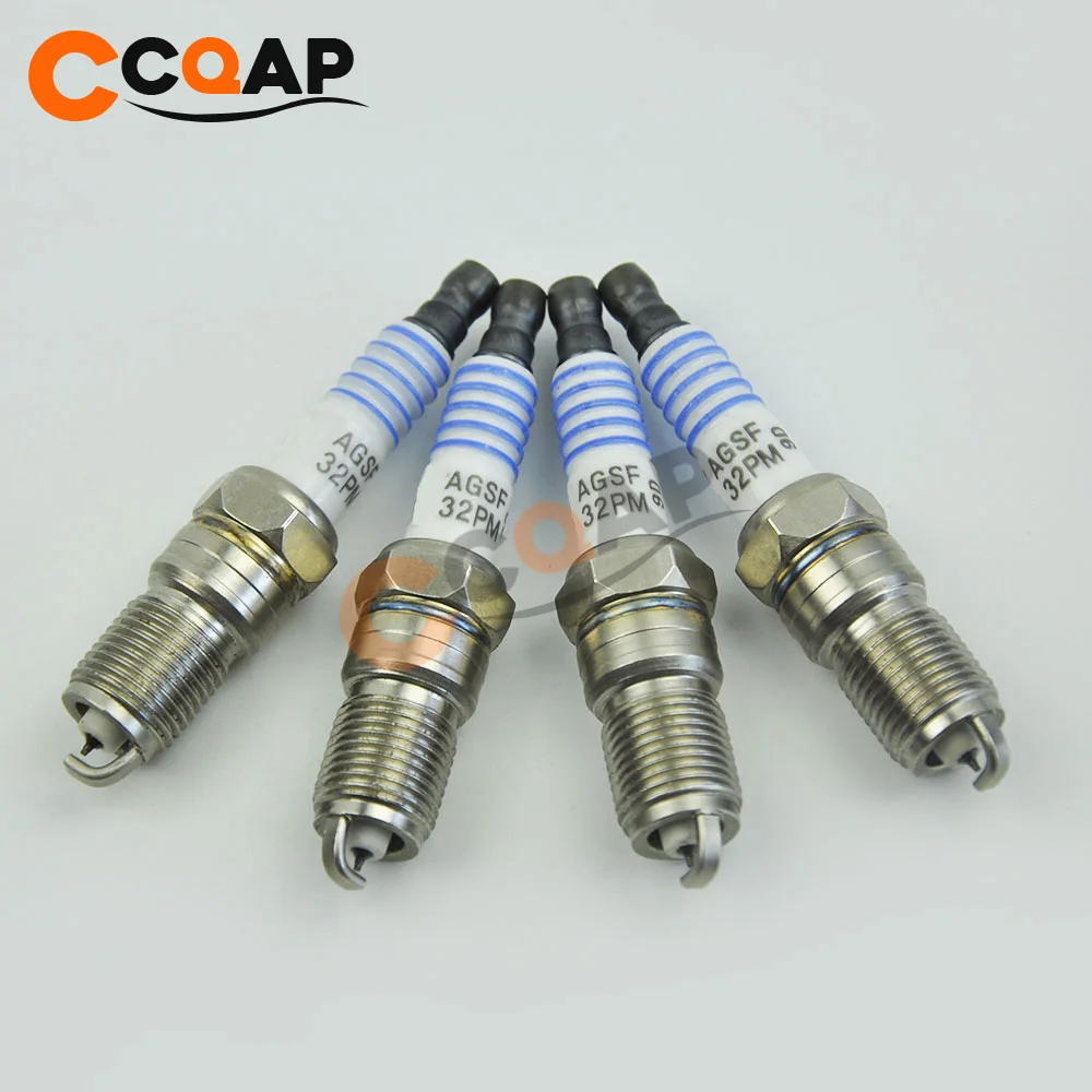 4x Platinum Свеча зажигания SP 493 AGSF32PM для Ford F 150 Lincoln Panoz Cadillac Mazada Mercury 4.6L 5.4L V8 SP493|Свечи и