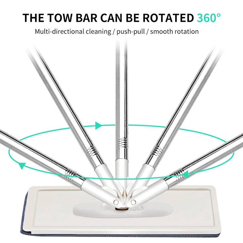 Волшебная Автоматическая швабра и ведро для мытья рук из микрофибры пола