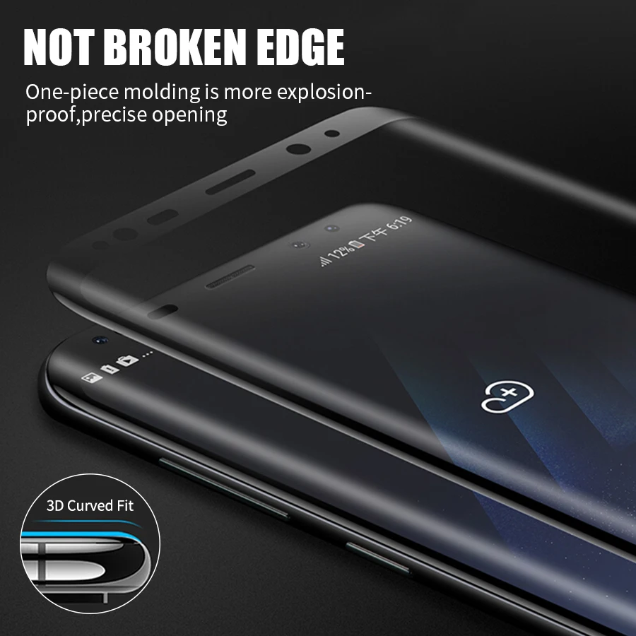 20D Full Curved Tempered Glass For Samsung Galaxy S8 S9 Plus Note 9 8 S7 Edge Screen Protector A6 A8 2018 Film | Мобильные телефоны
