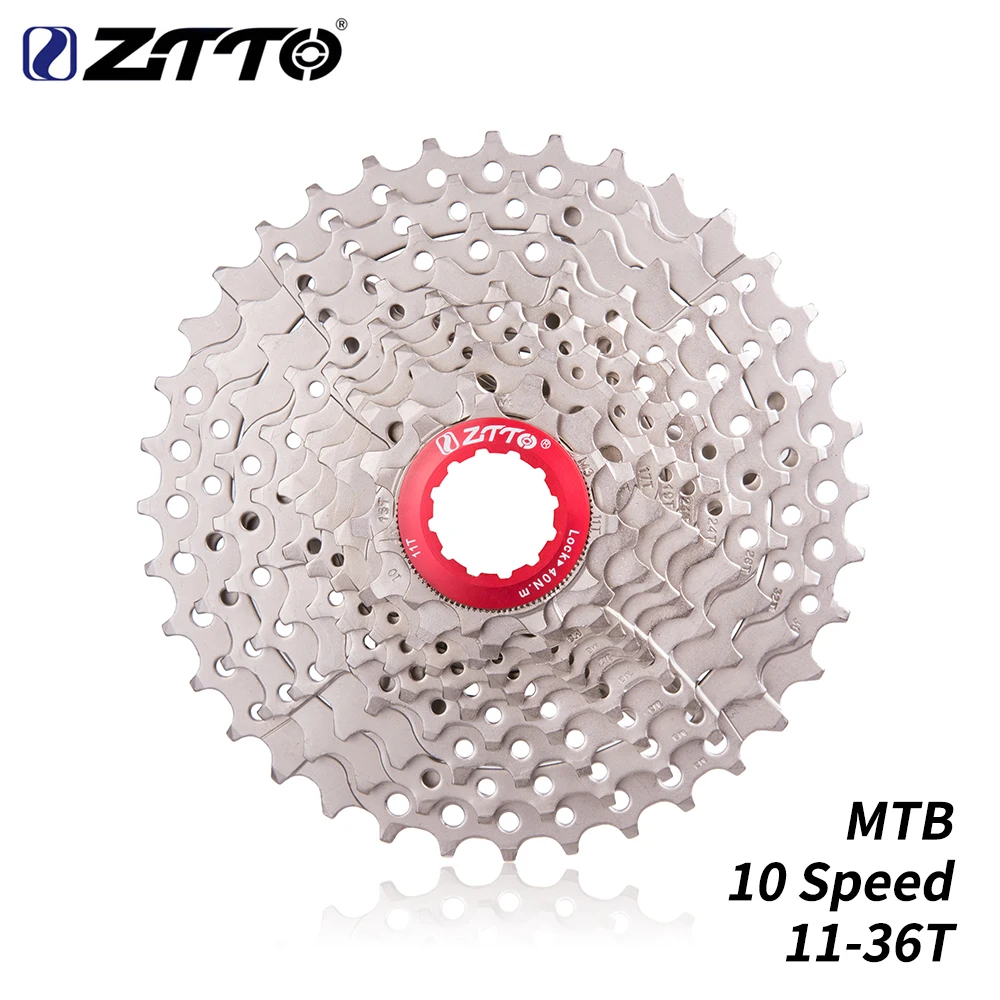 Ztto Mtb 10 скоростей 11-36T кассета в Freewheel Silver s стальные звездочки запчасти для горного