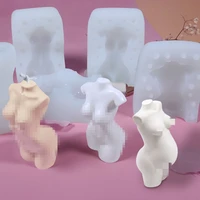3d pregnant body art candle mold aromatherapy fragrance perfume wax mould female and male making soap mold