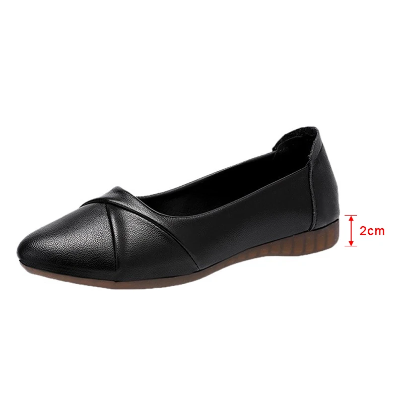 

Women's Autumn Shoes Wedges Heels Slip On Soft PU Leather Woman Shoes Female Solid Pumps Fashion Ladies Walking Footwear 2021