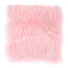 Теплый пушистый шерстяной ковер, коврик для сиденья из искусственной шерсти, длинная кожа, простые пушистые коврики, искусственная шерсть, розовый, белый