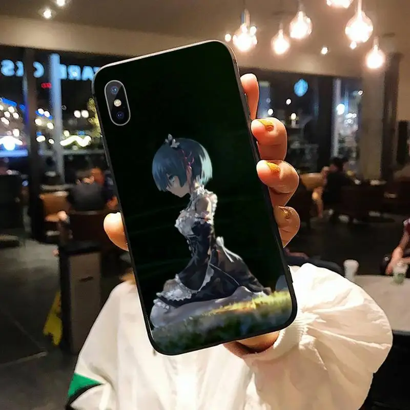 

Re Zero Rem Japan anime Phone Case for iPhone 11 12 mini pro XS MAX 8 7 6 6S Plus X 5S SE 2020 XR shell