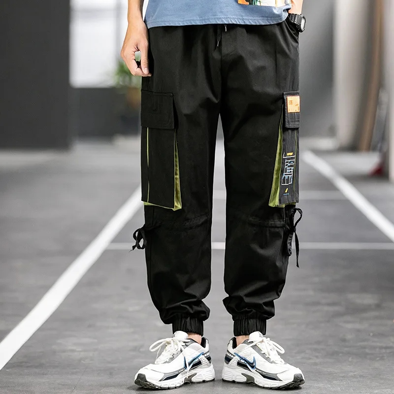 Брюки в стиле милитари мужской Камо Jogger размера плюс 4XL хлопковые брюки много