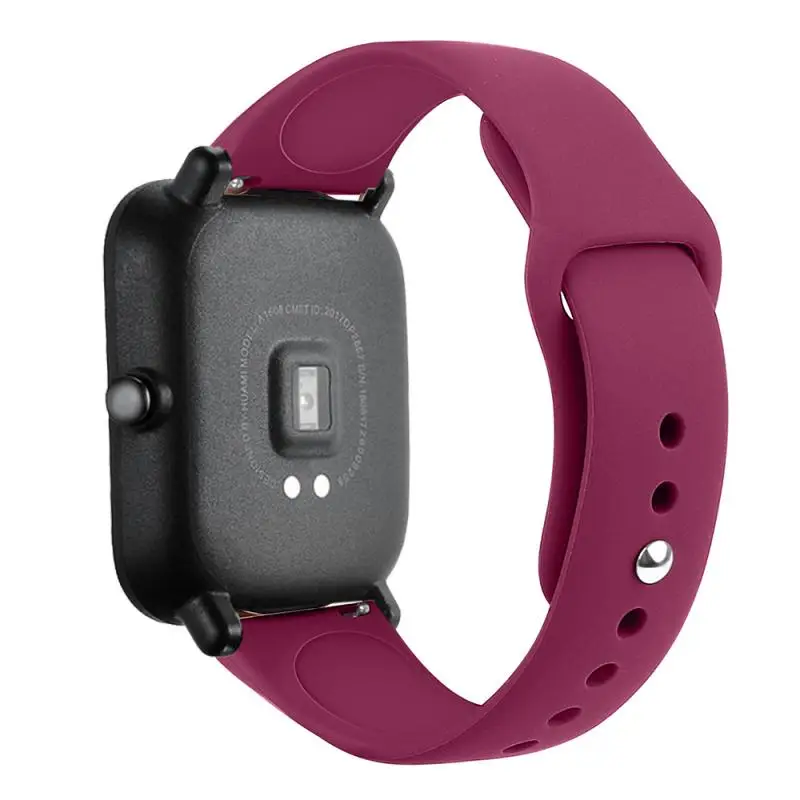 20mm/22mm Silicone band For Amazfit GTS 3/2/2e/GTS2 Mini/GTR 42mm/47mm/GTR 3/3 Pro/2/2e Sport Watch Bracelet Amazfit bip strap