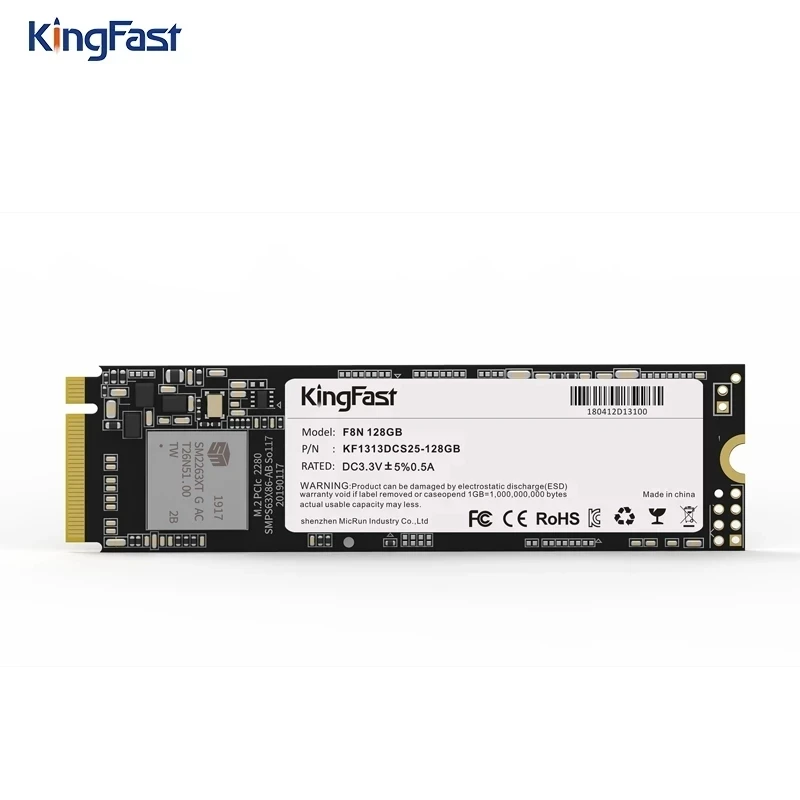  KingFast SSD m2 NVME 128GB 256GB 512GB 1TB Solid State Drive M.2 SSD NVME PCIE 2280 Internal Hard Disk HDD for Laptop Desktop 